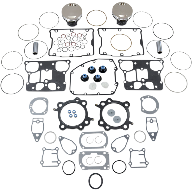 WISECO PISTON 99-06 HD TC BIG BORE FLAT TOP 3875VM VT2719