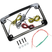 Load image into Gallery viewer, CUSTOM DYNAMICS LIC/PLT FRAME BLK RADIUS TF05-B