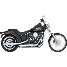 Load image into Gallery viewer, VANCE &amp; HINES MUFFLERS 3" TWIN SLASH CHROME SOFTAIL 16834