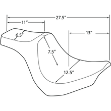 Load image into Gallery viewer, DRAG SPECIALTIES SEAT PRED III DIA SLV VNL 0802-1189