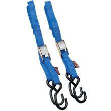 Load image into Gallery viewer, POWERTYE MFG. 1" STANDARD TIE DOWNS BLUE (PR) 22263