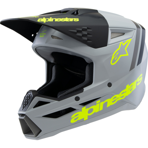 ALPINESTARS HELMET SM3 YTH RADIUM G/B/Y M ECE06 8301925-9510-YM