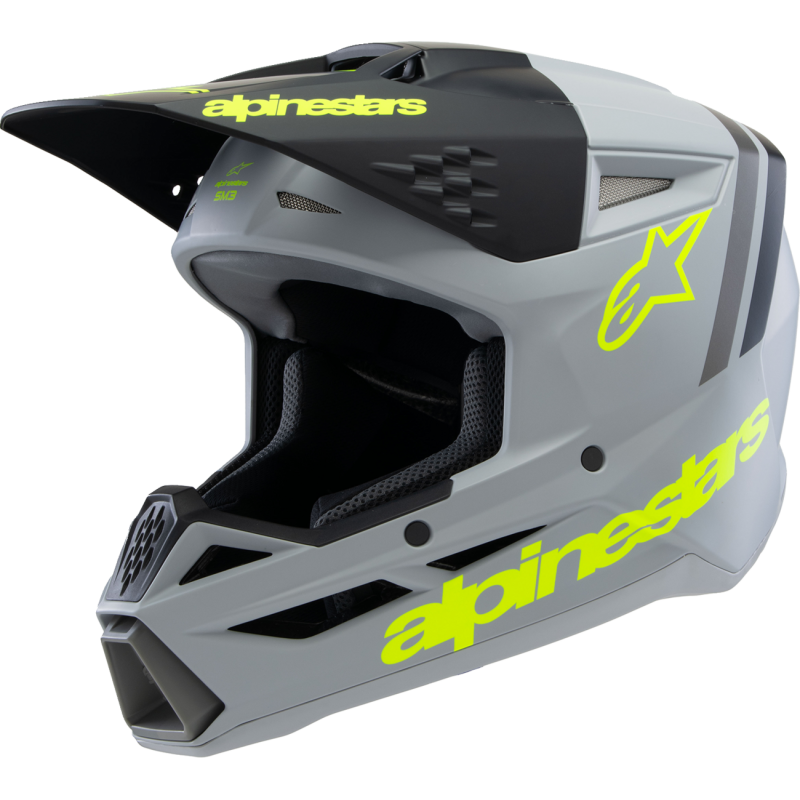 ALPINESTARS HELMET SM3 YTH RADIUM G/B/Y M ECE06 8301925-9510-YM
