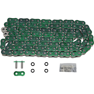 EK CHAIN 520ZVX3 X 120 LINK METALLIC GREEN 520ZVX3-120AN