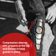 Load image into Gallery viewer, G-Form Pro-X3 Mountain Bike Knee Guards - Biking Knee Guards for Athletes - Knee Compression Sleeve for Mountain Biking &amp; More - Protection Pads for Knee Support - Triple Matte Black, XL