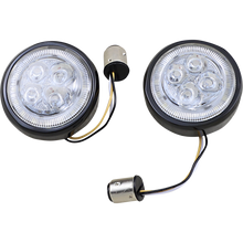 Load image into Gallery viewer, CIRO LLC LIGHT FANG FRT SIGNAL INSERTS 1157 BLK PR 45420