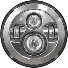 Load image into Gallery viewer, SPEED DEMON 45W - 7" Motorcycle Headlight - Chrome w/DRL Halo - DOT 10-20216