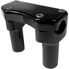 Load image into Gallery viewer, DRAG SPECIALTIES RISER BUFF W/CLAMP 3" BLK 0602-0587