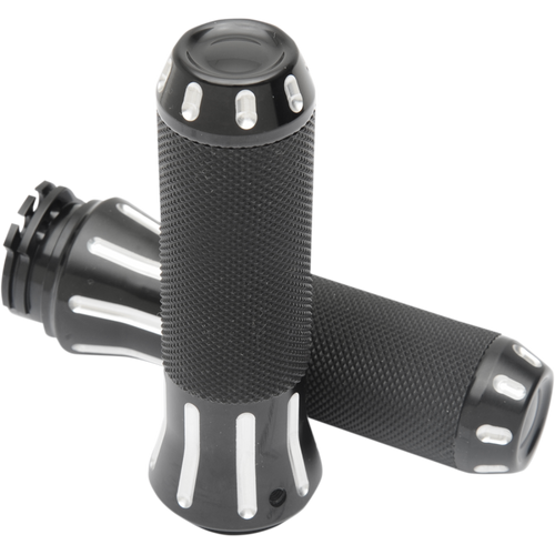 DRAG SPECIALTIES GRIPS COBRA BLACK CUT 354126