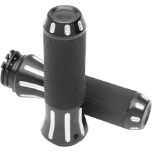 Load image into Gallery viewer, DRAG SPECIALTIES GRIPS COBRA BLACK CUT 354126