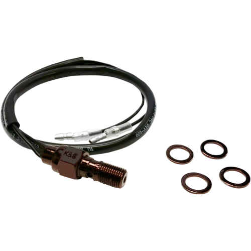 K&S TECHNOLOGIES HYD BRAKE LGT SW 3/8 BLK 12-0020B