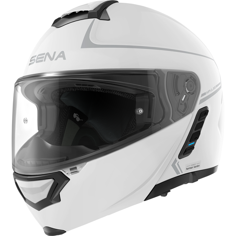 SENA IMPULSE SMART HELMET FLIP-UP GLOSSY WHITE L SIZE DOT IMPULSE-GW00L1