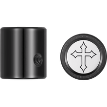Load image into Gallery viewer, FIGURATI DESIGNS HEEL-TOE SHIFTER COVER BLACK WITH MALTESE CROSS FD41-HTSC-BLK