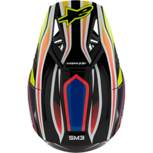 Load image into Gallery viewer, ALPINESTARS HELMETSM3 YTH WURX B/Y/BL/R L ECE06 8302125-1574-YL