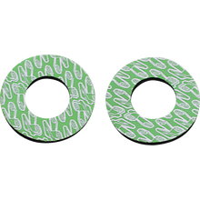 Load image into Gallery viewer, RENTHAL GRIP DONUTZ WHITE ON GREEN RENTHAL G203