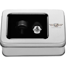 Load image into Gallery viewer, FIGURATI DESIGNS SEAT SCREW BLACK WITH 3M MASONIC EMBLEM INSERT FD42-SEAT_SCREW-BLK