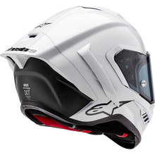 Load image into Gallery viewer, ALPINESTARS (ROAD) S-R10 SOLID HELMET WHT GLS/BLK MT XL 8200124-2170-XL