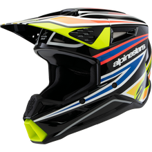 Load image into Gallery viewer, ALPINESTARS HELMETSM3 YTH WURX B/Y/BL/R L ECE06 8302125-1574-YL