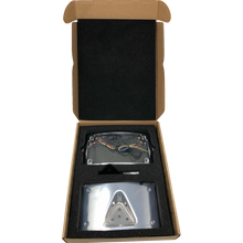 Load image into Gallery viewer, KODLIN CURVED ELYPSE 3-1 TOURING LICENSE PLATE KIT CHROME KUS20301