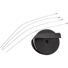 Load image into Gallery viewer, DRAG SPECIALTIES EXHAUST HEAT WRAP KIT 1" BLACK 526-2002
