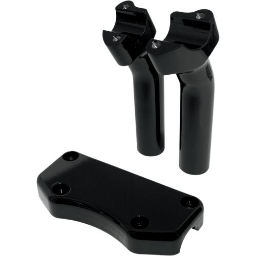 DRAG SPECIALTIES RISER BUFF W/CLAMP 5.5 BK 0602-0591