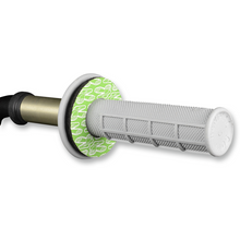 Load image into Gallery viewer, RENTHAL GRIP DONUTZ WHITE ON GREEN RENTHAL G203
