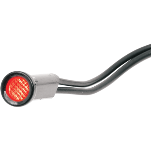 DRAG SPECIALTIES RED PURSUIT SNAP IN INDICATOR LIGHT EA 2212-0104