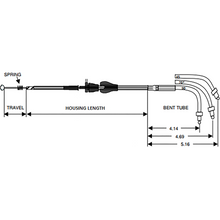 Load image into Gallery viewer, DRAG SPECIALTIES S/STEEL FL IDLE CABLE 5342800B - Motomike Canada