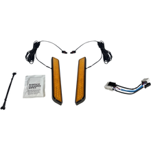 Load image into Gallery viewer, CUSTOM DYNAMICS LIGHT LED FORK AMB BLK CD-FORK-HD-AB