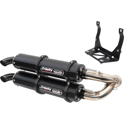 TRINITY RACING MUFFLER CANAM X3 BK CRKT TR-4160S-C2
