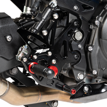 Load image into Gallery viewer, HOT BODIES MGP Rearset - Black - Kawasaki 51801-2500
