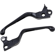 Load image into Gallery viewer, DRAG SPECIALTIES 96-17 B/T SLOTTED BLACK LEVER SET 0610-0142