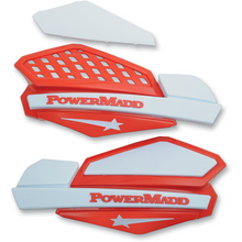 Load image into Gallery viewer, POWERMADD/COBRA HANDGUARDS RED/WHITE 34222