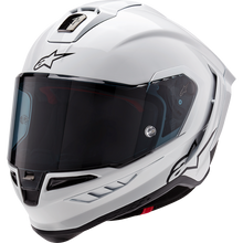 Load image into Gallery viewer, ALPINESTARS (ROAD) S-R10 SOLID HELMET WHT GLS/BLK MT L 8200124-2170-L
