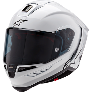 ALPINESTARS (ROAD) S-R10 SOLID HELMET WHT GLS/BLK MT L 8200124-2170-L