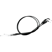 Load image into Gallery viewer, MOTION PRO THROTTLE CABLE P/PULL BLK VINYL SET 10-0116