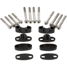 Load image into Gallery viewer, EMGO RISER KIT H/BAR 7/8 BLACK 23-09371
