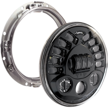 Load image into Gallery viewer, CUSTOM DYNAMICS HEADLIGHT PB ADPT 7" BLK PB-7A-13-B