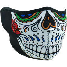 Load image into Gallery viewer, ZAN HEADGEAR HALF MASK NEOPRENEMUERTE SKULL WNFM413H