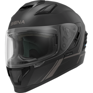 SENA STRYKER SMART HELMET FULL-FACE MATT BLACK M SIZE DOT STRYKER-MB00M1