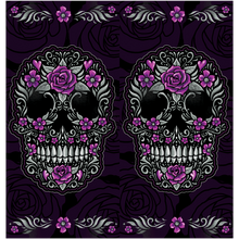 Load image into Gallery viewer, LETHAL THREAT FLORAL SKULL NECK SCARF NS90807