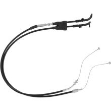 Load image into Gallery viewer, MOTION PRO THROTTLE CABLE PUSH-PULL BLACK VINYL SET 05-0346