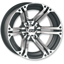 Load image into Gallery viewer, ITP SS212 ALLOY 12X7 4/110 2+5 MACH-BLACK 1228365404B