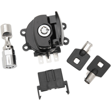 Load image into Gallery viewer, DRAG SPECIALTIES SWITCH GL/BLK W/FRK LK 00-10 FXST 21-0209GBK