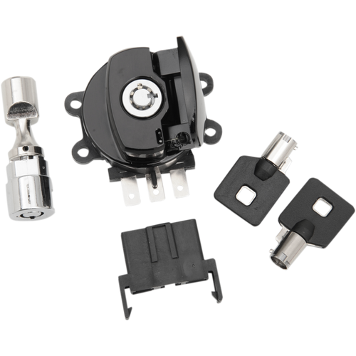 DRAG SPECIALTIES SWITCH GL/BLK W/FRK LK 00-10 FXST 21-0209GBK