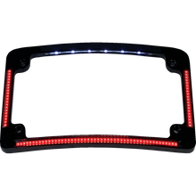 Load image into Gallery viewer, CUSTOM DYNAMICS FRAME LIC W/ RED LED BLK TF08-B