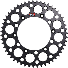 Load image into Gallery viewer, Renthal - 15-22 Yamaha WR 250F/ YZ 250F/FX/ 2005 YZ450F Rear Grooved Sprocket - Black 520-51P Teeth (150U-520-51GBBK)