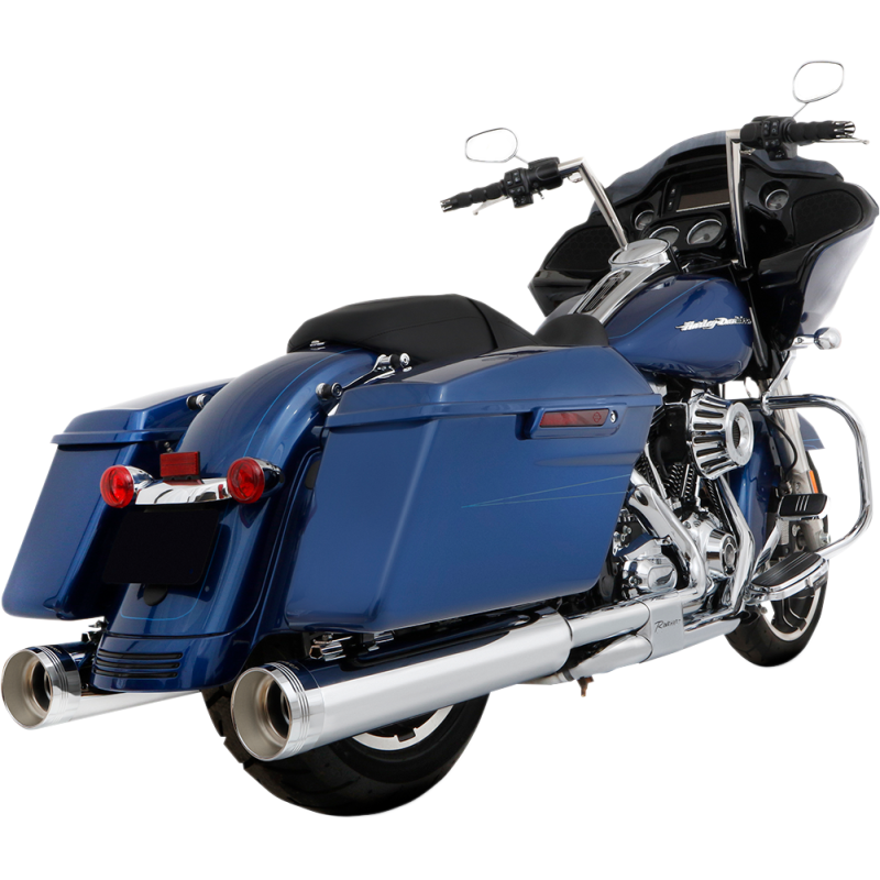 RINEHART RACING 95-16 FL MOTOPRO45 MUFFLERS CHR/CHR TRAD 500-0108TC