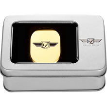 Load image into Gallery viewer, FIGURATI DESIGNS BACK FENDER COVER GOLD WITH FIGURATI DESIGNS LOGO-LEFT FD01-AC-GLD-LT
