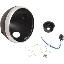 Load image into Gallery viewer, EMGO H/LAMP LUCAS 7" SHELL BLK 66-65068